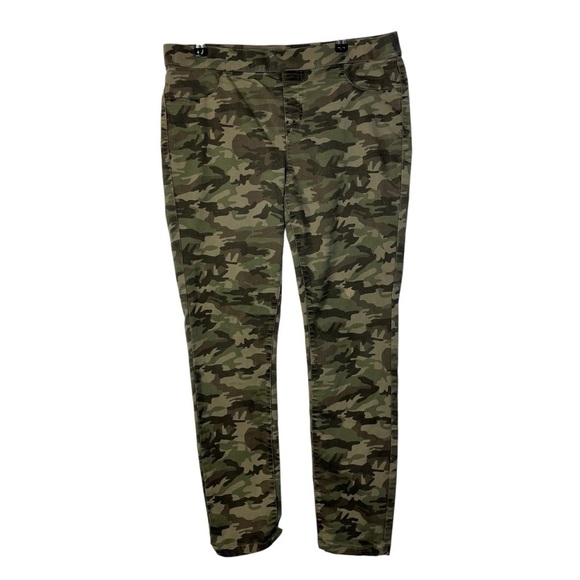 No Boundaries Green Camo Pull On Skinny Jeggings XL - Picture 1 of 4